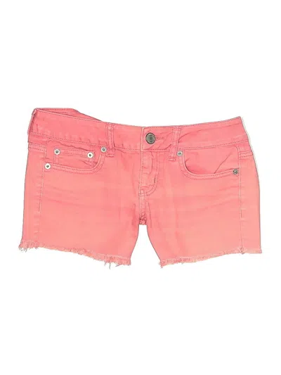 Pre-owned American Eagle Outfitters Denim Shorts In Pink