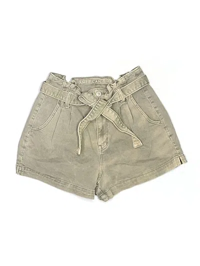 Pre-owned American Eagle Outfitters Denim Shorts In Tan