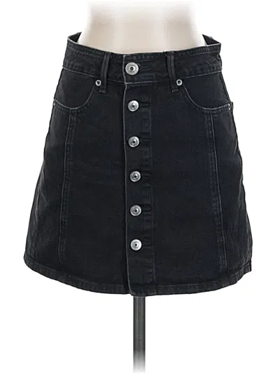 Pre-owned American Eagle Outfitters Denim Skirt In Black