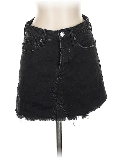 Pre-owned American Eagle Outfitters Denim Skirt In Black