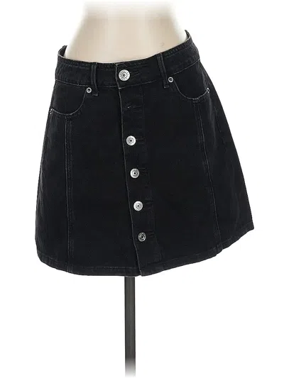 Pre-owned American Eagle Outfitters Denim Skirt In Black