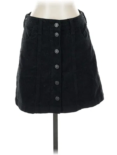 Pre-owned American Eagle Outfitters Denim Skirt In Black