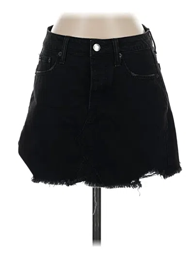 Pre-owned American Eagle Outfitters Denim Skirt In Black