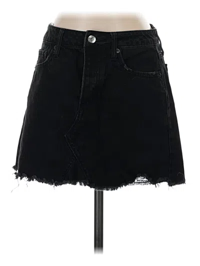 Pre-owned American Eagle Outfitters Denim Skirt In Black