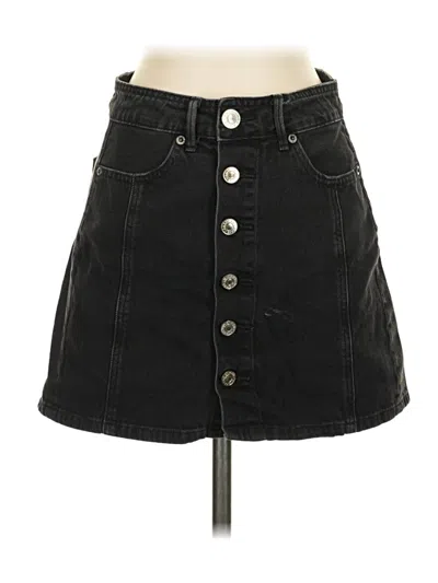 Pre-owned American Eagle Outfitters Denim Skirt In Black
