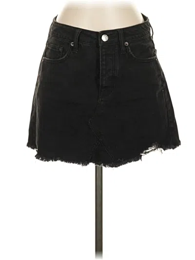 Pre-owned American Eagle Outfitters Denim Skirt In Black