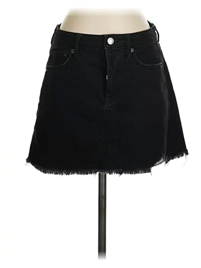 Pre-owned American Eagle Outfitters Denim Skirt In Black