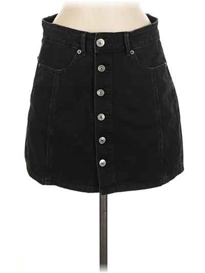 Pre-owned American Eagle Outfitters Denim Skirt In Black