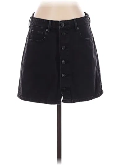 Pre-owned American Eagle Outfitters Denim Skirt In Black