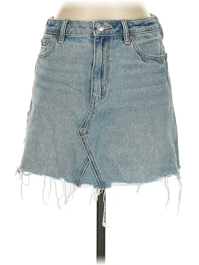 Pre-owned American Eagle Outfitters Denim Skirt In Blue