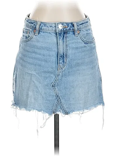 Pre-owned American Eagle Outfitters Denim Skirt In Blue