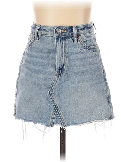 Pre-owned American Eagle Outfitters Denim Skirt In Blue