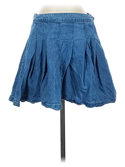Pre-owned American Eagle Outfitters Denim Skirt In Blue