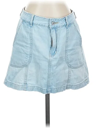Pre-owned American Eagle Outfitters Denim Skirt In Blue