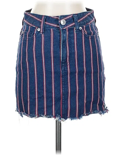 Pre-owned American Eagle Outfitters Denim Skirt In Blue