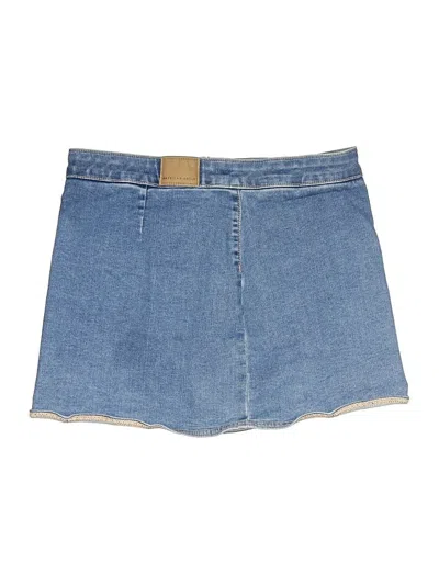 Pre-owned American Eagle Outfitters Denim Skirt In Blue