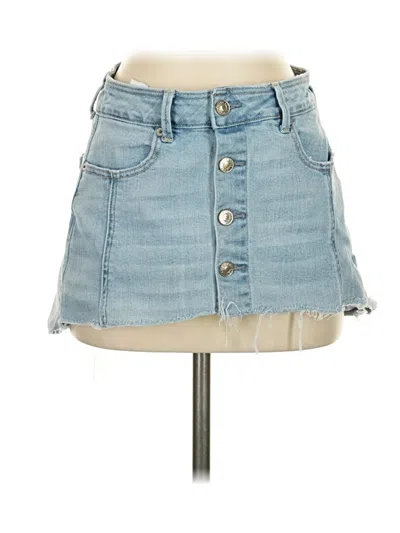 Pre-owned American Eagle Outfitters Denim Skirt In Blue