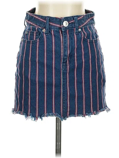 Pre-owned American Eagle Outfitters Denim Skirt In Blue