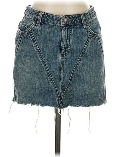 Pre-owned American Eagle Outfitters Denim Skirt In Blue