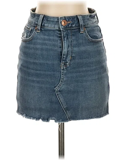 Pre-owned American Eagle Outfitters Denim Skirt In Blue