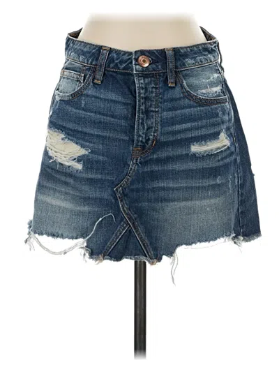 Pre-owned American Eagle Outfitters Denim Skirt In Blue
