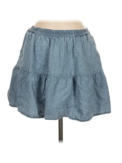 Pre-owned American Eagle Outfitters Denim Skirt In Blue