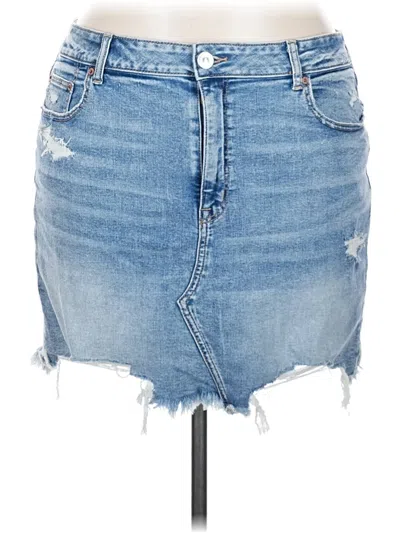 Pre-owned American Eagle Outfitters Denim Skirt In Blue