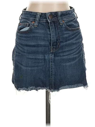 Pre-owned American Eagle Outfitters Denim Skirt In Blue