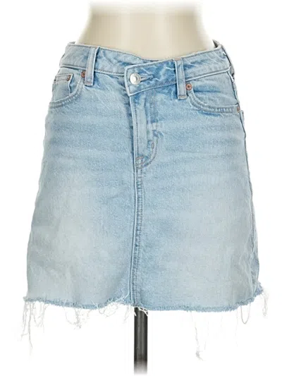 Pre-owned American Eagle Outfitters Denim Skirt In Blue