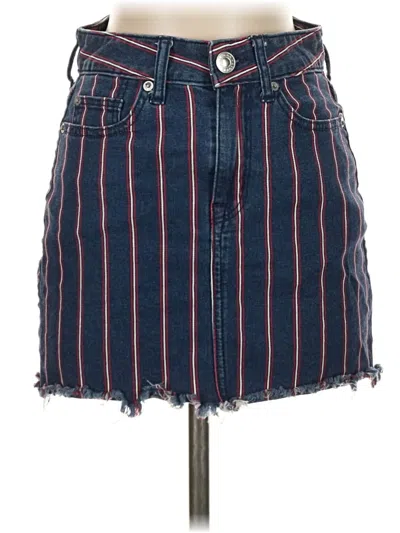 Pre-owned American Eagle Outfitters Denim Skirt In Blue