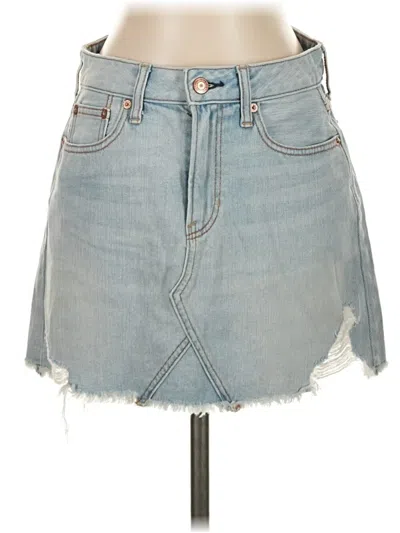 Pre-owned American Eagle Outfitters Denim Skirt In Blue