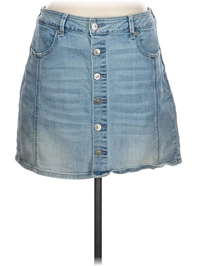 Pre-owned American Eagle Outfitters Denim Skirt In Blue