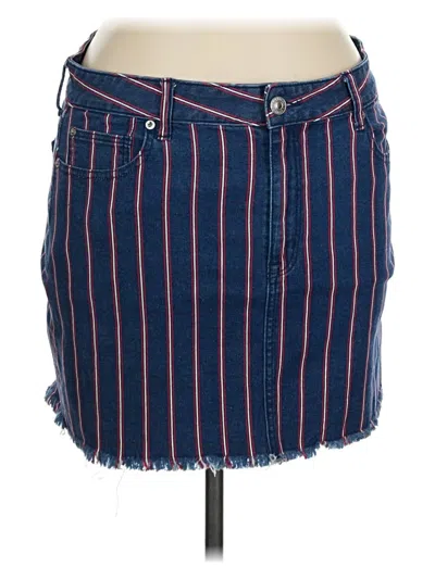 Pre-owned American Eagle Outfitters Denim Skirt In Blue