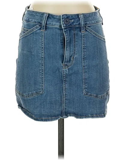 Pre-owned American Eagle Outfitters Denim Skirt In Blue