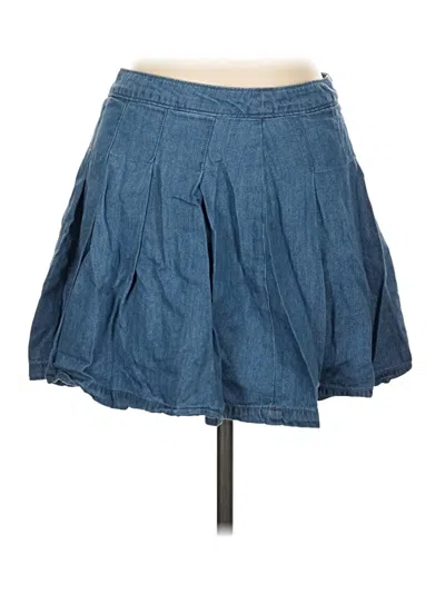 Pre-owned American Eagle Outfitters Denim Skirt In Blue