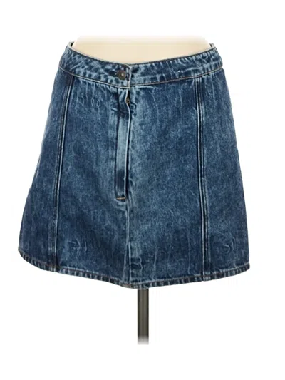 Pre-owned American Eagle Outfitters Denim Skirt In Blue