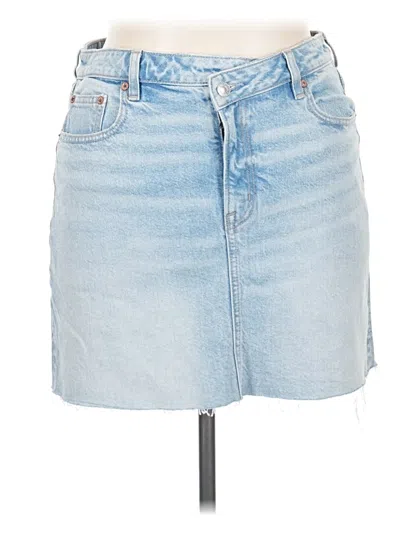 Pre-owned American Eagle Outfitters Denim Skirt In Blue