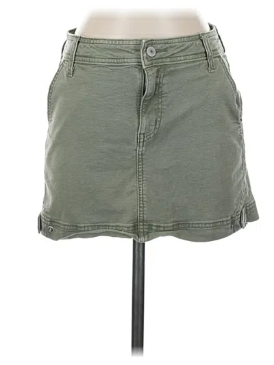 Pre-owned American Eagle Outfitters Denim Skirt In Green
