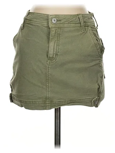 Pre-owned American Eagle Outfitters Denim Skirt In Green