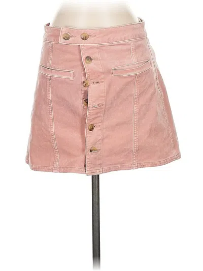 Pre-owned American Eagle Outfitters Denim Skirt In Pink