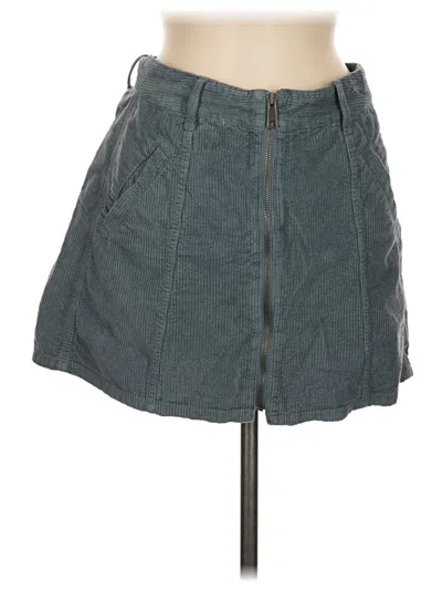 Pre-owned American Eagle Outfitters Denim Skirt In Teal