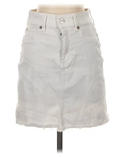 Pre-owned American Eagle Outfitters Denim Skirt In White
