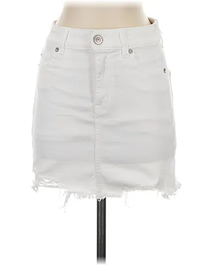 American Eagle Outfitters Denim Skirt In White