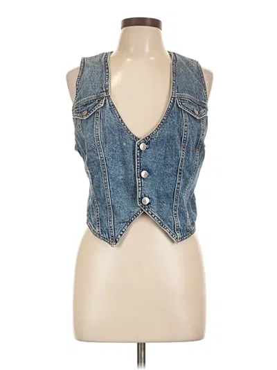 Pre-owned American Eagle Outfitters Denim Vest In Blue