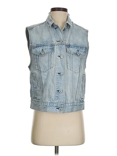 Pre-owned American Eagle Outfitters Denim Vest In Blue