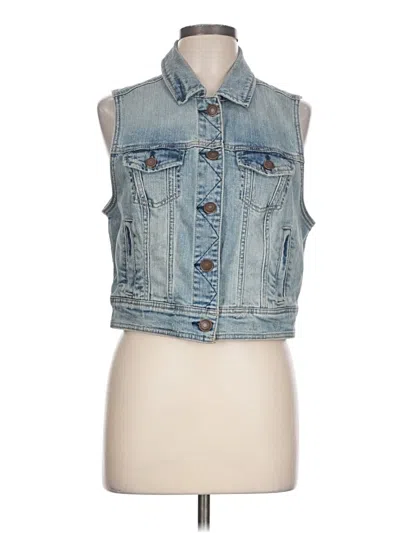 Pre-owned American Eagle Outfitters Denim Vest In Blue