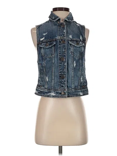 Pre-owned American Eagle Outfitters Denim Vest In Blue