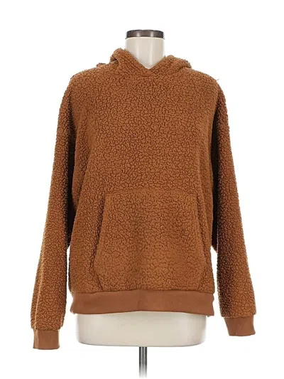Pre-owned American Eagle Outfitters Fleece Jacket In Brown