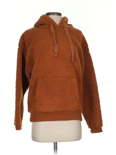 Pre-owned American Eagle Outfitters Fleece Jacket In Brown