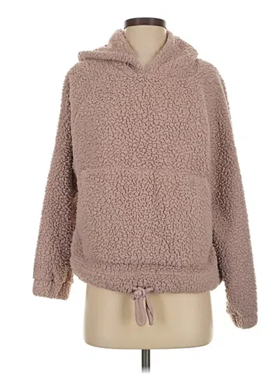 Pre-owned American Eagle Outfitters Fleece Jacket In Brown
